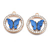 Alloy Rhinestone Pendants PALLOY-S183-001-RS-3