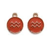 Alloy Enamel Pendants ENAM-S124-01B-12J-1