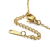 Brass Micro Pave Cubic Zirconia Pendant Necklaces for Women NJEW-E106-17KCG-4