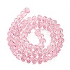 Transparent Baking Paint Glass Beads Strands DGLA-A034-T8mm-D09-2
