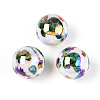 Ocean Theme Printed Opaque Acrylic Beads MACR-T048-07G-1