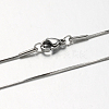 304 Stainless Steel Snake Chains Necklaces STAS-F094-24-3