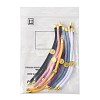 6Pcs 6 Colors Nylon Cords Bracelet Makings Fit for Connector Charms AJEW-FS0001-39-6