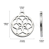 304 Stainless Steel Charms STAS-CJC0008-21P-2