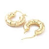Brass Hoop Earrings EJEW-H301-01G-01-2
