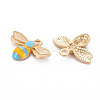 Alloy Enamel Pendants ENAM-S121-174C-RS-3
