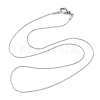 Tarnish Resistant 304 Stainless Steel Boston Chain Necklaces STAS-O053-15P-01-1