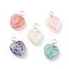 Natural & Synthetic Gemstone Pendants X-PALLOY-JF01618-1