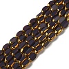Electroplate Glass Beads Strands EGLA-P061-02A-05-1