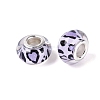 Opaque Resin European Beads RESI-N044-03S-03-3