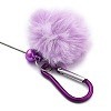 Aluminum Alloy Pom Pom Ball Beadable Keychain Bar HJEW-Q001-01E-3