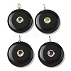 Natural Obsidian Pendants G-I391-02G-05-1