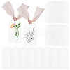 20 Sets Arch Blank Acrylic Seat Signs AJEW-DC0001-76B-1
