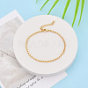 Brass Cable Chain Bracelets for Women BJEW-N032-08C-G-1