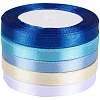 5 Rolls 5 Colors Polyester Ribbon OCOR-CP0001-26A-7