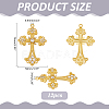 12Pcs Alloy Big Gothic Pendants ALRI-ME0001-01-2