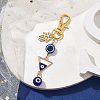 Alloy Enamel Pendant Decorations HJEW-JM01677-02-3