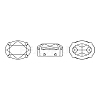 Preciosa® MAXIMA Crystal Sew-On Cups X-PRC-SB14-40010-S-5