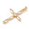 Brass Micro Pave Cubic Zirconia Pendants KK-A281-26F-G-2