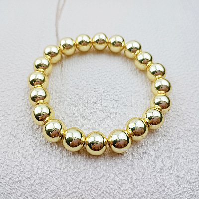 Synthetic Non-magnetic Hematite Beaded Stretch Bracelets for Men Women YP2747-7-1