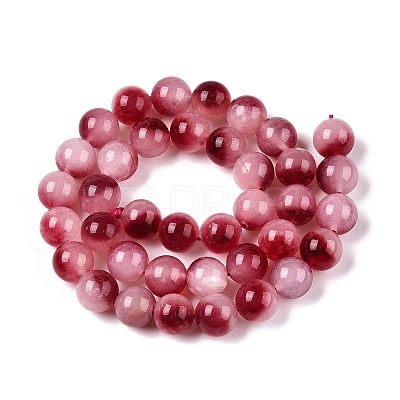 Dyed Natural White Jade Beads Strands G-T138-10mm-210-23-1