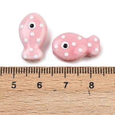 Handmade Porcelain Beads PORC-B009-03G-1