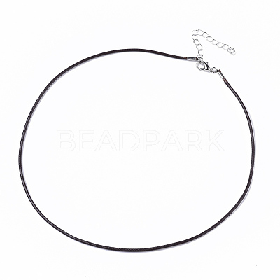 Waxed Cotton Cord Necklace Making MAK-S032-1.5mm-B02-1