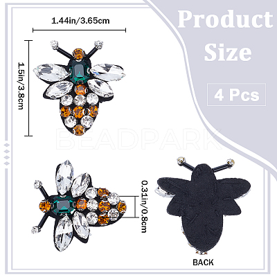 Bee Rhinestone Appliques DIY-GF0008-66-1