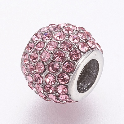 304 Stainless Steel European Beads X-STAS-O097-104A-1