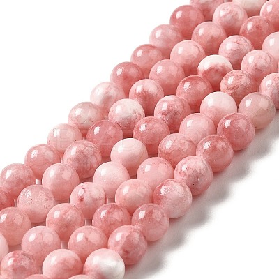Natural Green Jade Beads Strands G-G757-04-10mm-1