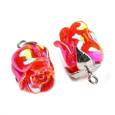 Opaque Resin Pendants RESI-K031-05B-P-1