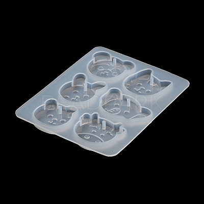 Rabbit/Dragon/Cat Pendant DIY Silhouette Silicone Mold LS-DIY-K073-09B-1