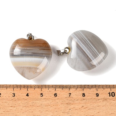 Natural Banded Agate Pendants GG-CBAA0EE-04P-09-1