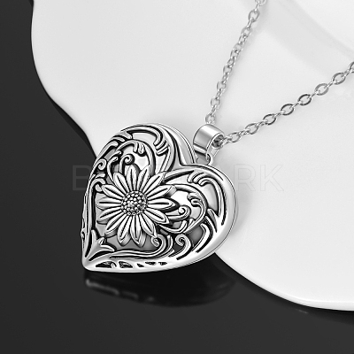 Alloy Heart Pendant Necklaces PW-WG44253-01-1
