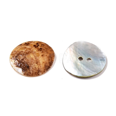 2-Hole Mother of Pearl Buttons SHEL-T012-43D-1