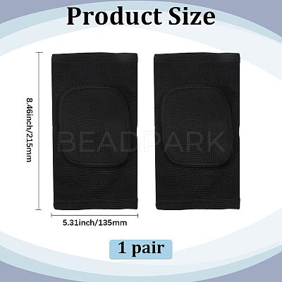 Sponge & Polyester Yoga Sports Knee Pads AJEW-WH20054-202B-01-1