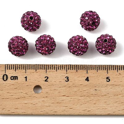 Pave Disco Ball Beads LS-RB-H258-10MM-502-1