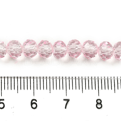 Transparent Baking Paint Glass Beads Strands DGLA-A034-T6mm-D04-1
