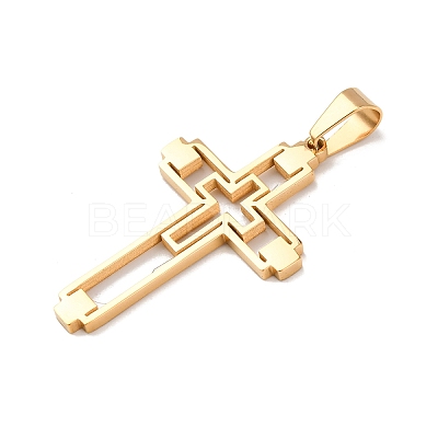 304 Stainless Steel Pendants STAS-P421-06G-1