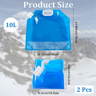 Plastic Outdoor Water Bag AJEW-CN0006-39A-1