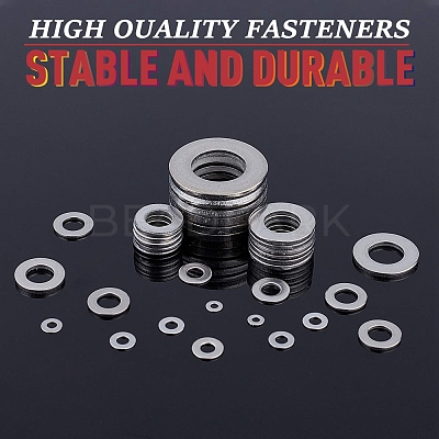 Stainless Steel Flat Washers AJEW-UN0001-007P-1