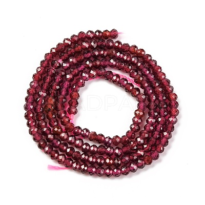 Natural Garnet Beads Strands G-F770-D02-02-1