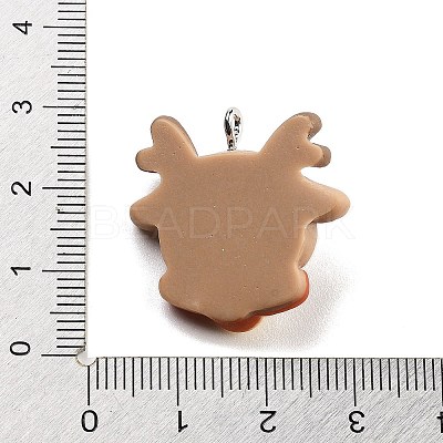 Christmas Theme Opaque Resin Pendants LS-RESI-F054-A13-1