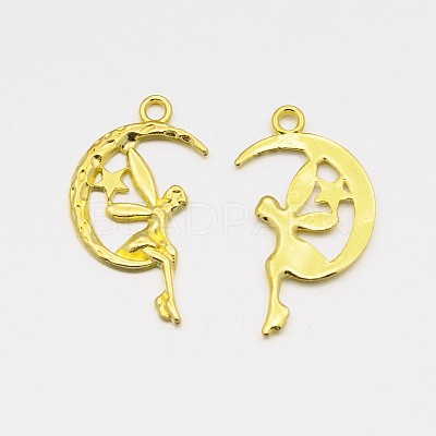 Zinc Alloy Fairy Sprite Charms X-PALLOY-A18526-G-FF-1