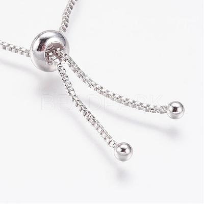 Long-Lasting Plated Adjustable Brass Slider Bracelets BJEW-P165-13A-1