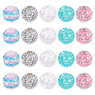 Resin Rhinestone Beads RESI-PH0001-81B-1