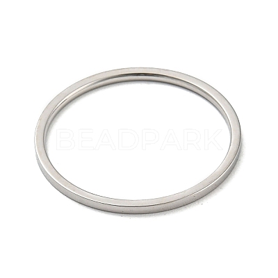 Non-Tarnish 304 Stainless Steel Simple Plain Band Finger Ring for Women Men RJEW-F152-05P-D-1