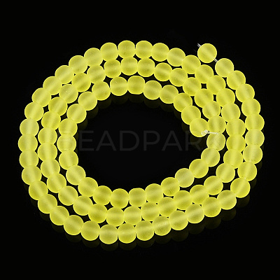Transparent Glass Beads Strands GLAA-T032-T4mm-MD12-1