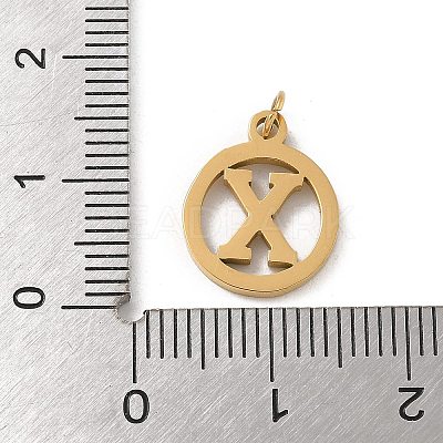 304 Stainless Steel Charms
with Jump Ring STAS-R001-02G-X-1