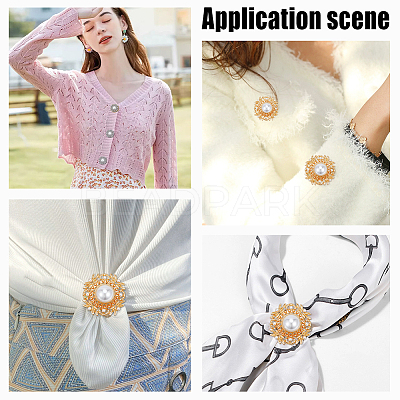 4Pcs 2 Colors 1-Hole Alloy Shank Buttons FIND-NB0006-76-1